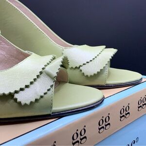 Ginger Goff, Brianna, Lime, Pearlized Leather, NEW w/ Box